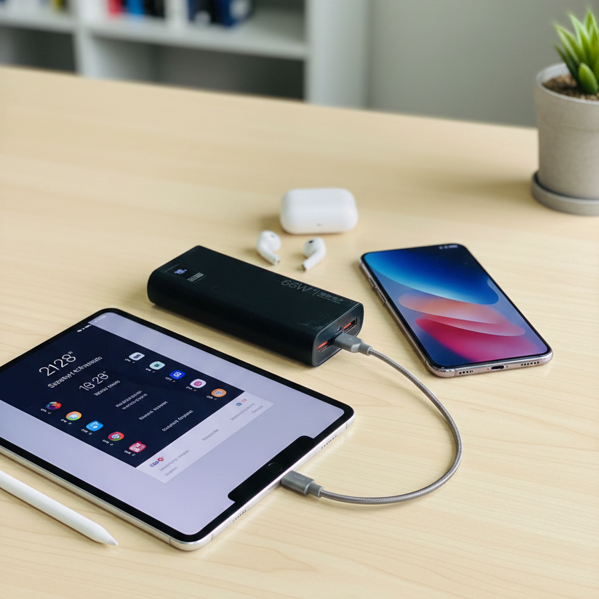 22.5W Fast Charging Power Bank ⚡ | PD Quick Charge with LED Display